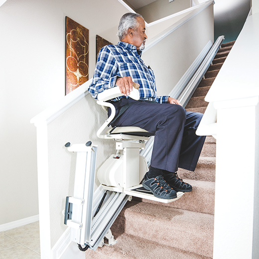 Surplus Stair Lifts Harmar SL300 chairlift hinge rail