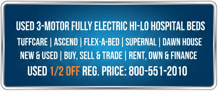 Phoenix 3 motor fully electric hi lo hospital  beds
